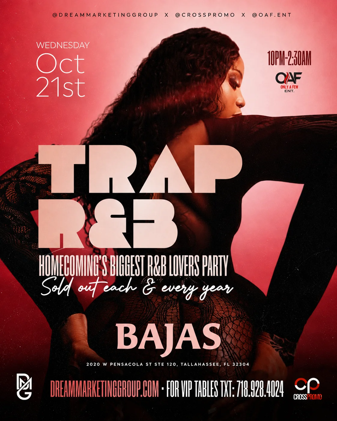 Trap R&B flyer