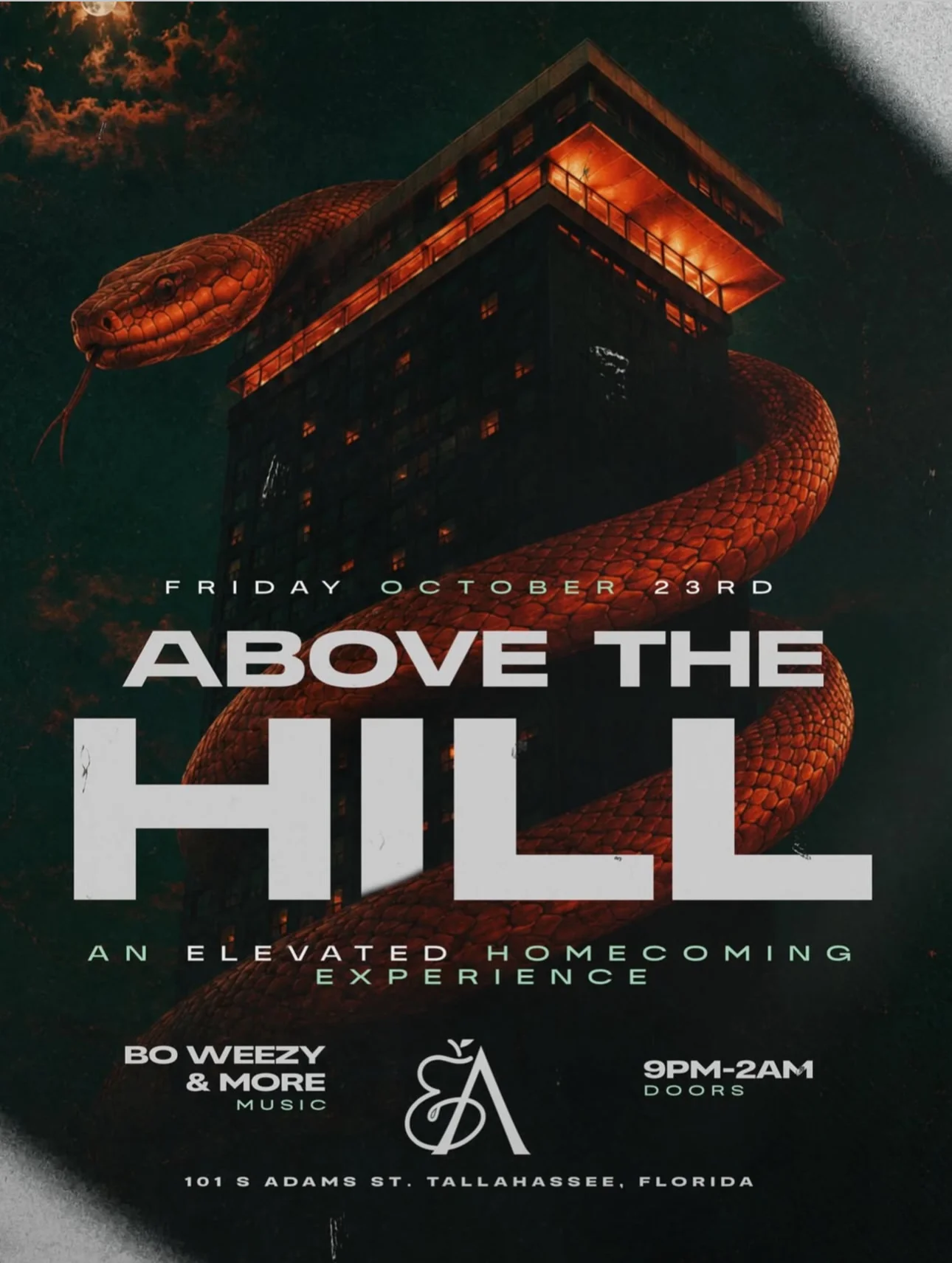 Above the Hill flyer