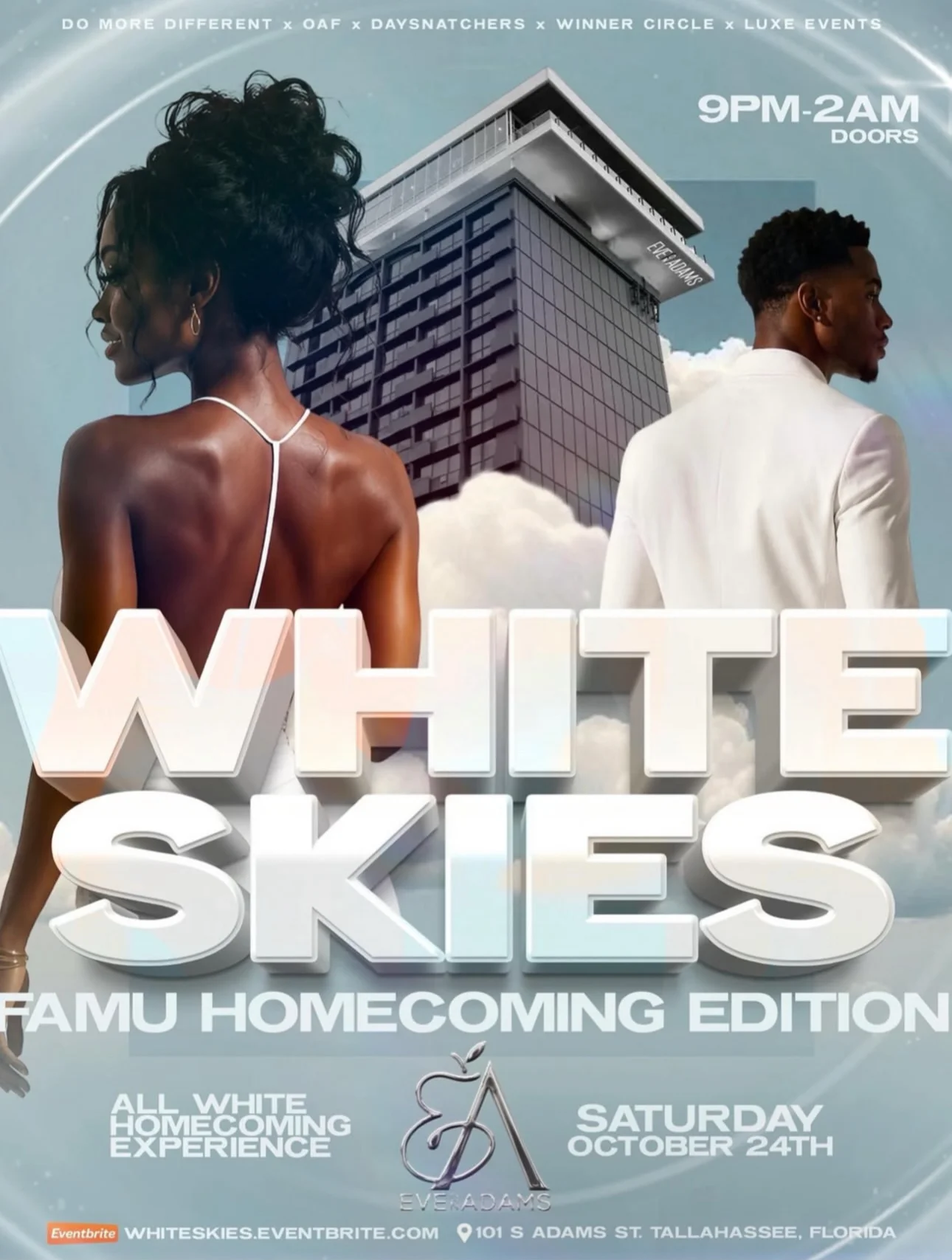 White Skies flyer